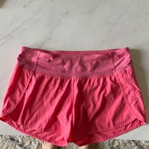 pink lululemon shorts